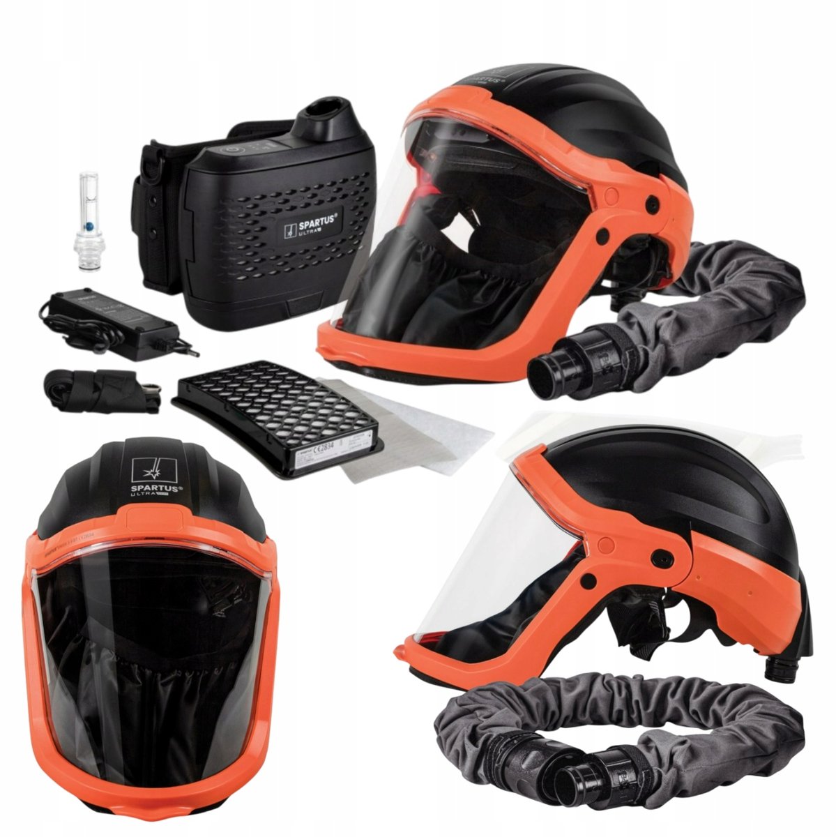 SPARTUS Ultra NX47 lashelm met aangedreven luchttoevoer