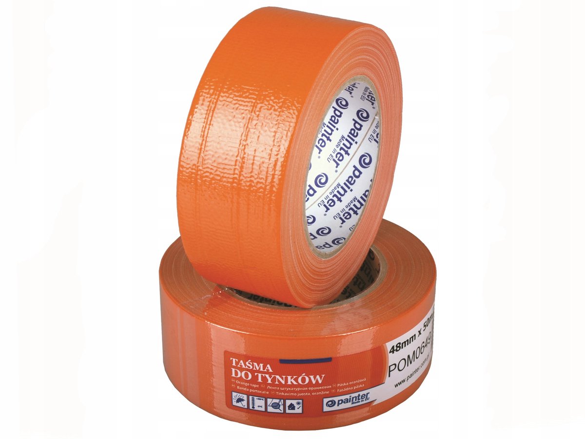 Oranje Stukadoor Tape 48mm x 20m - Professionele Afdekking