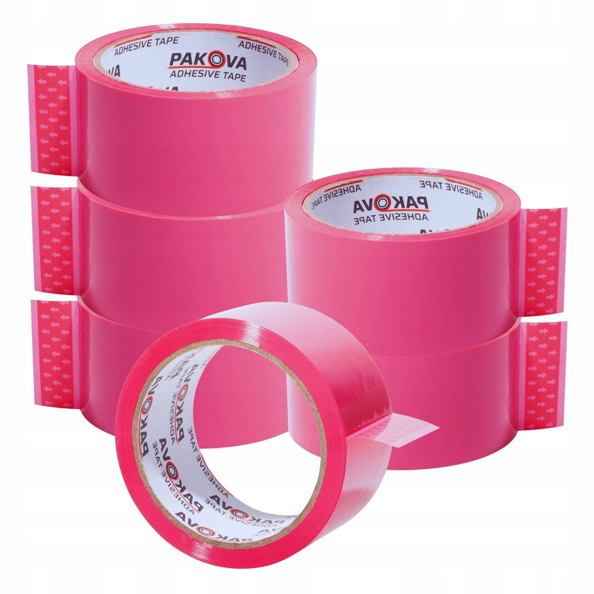 Pakova Pakkingstape Roze 48mm x 50y - 6 Rollen - Sterke Lijm