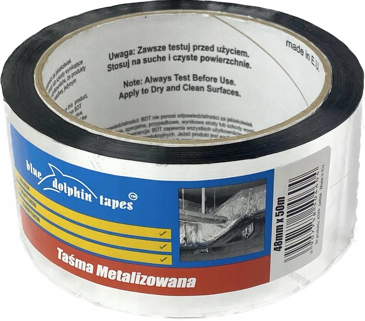 Blue Dolphin Metaalfolie Tape voor Isolatie Ventilatie Klimaat 48mm x 50m