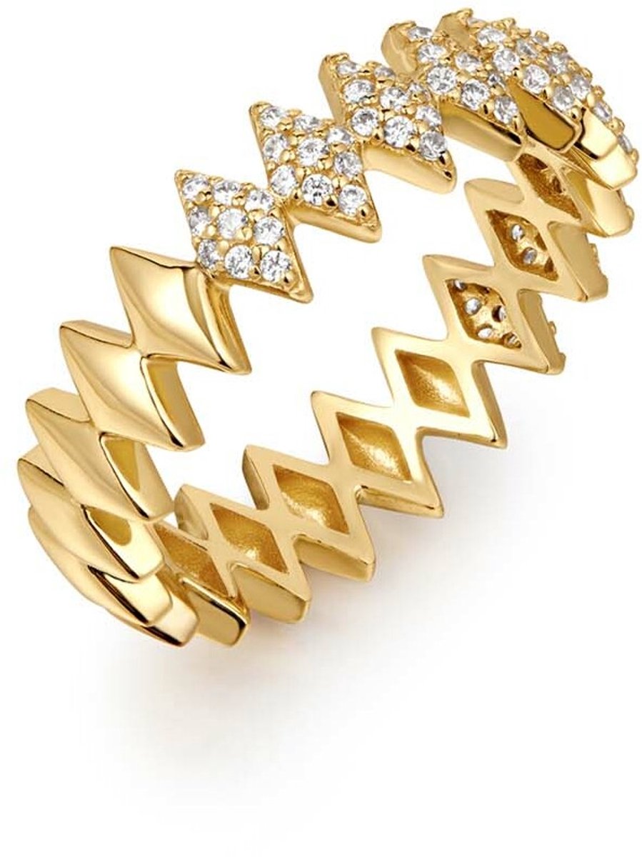 Ania Haie AH R061-04G54 Dusk Divas Dames Ring - Minimalistische ring