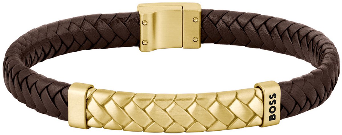 BOSS HBJ1580675M Heren Armband - Gevlochten armband