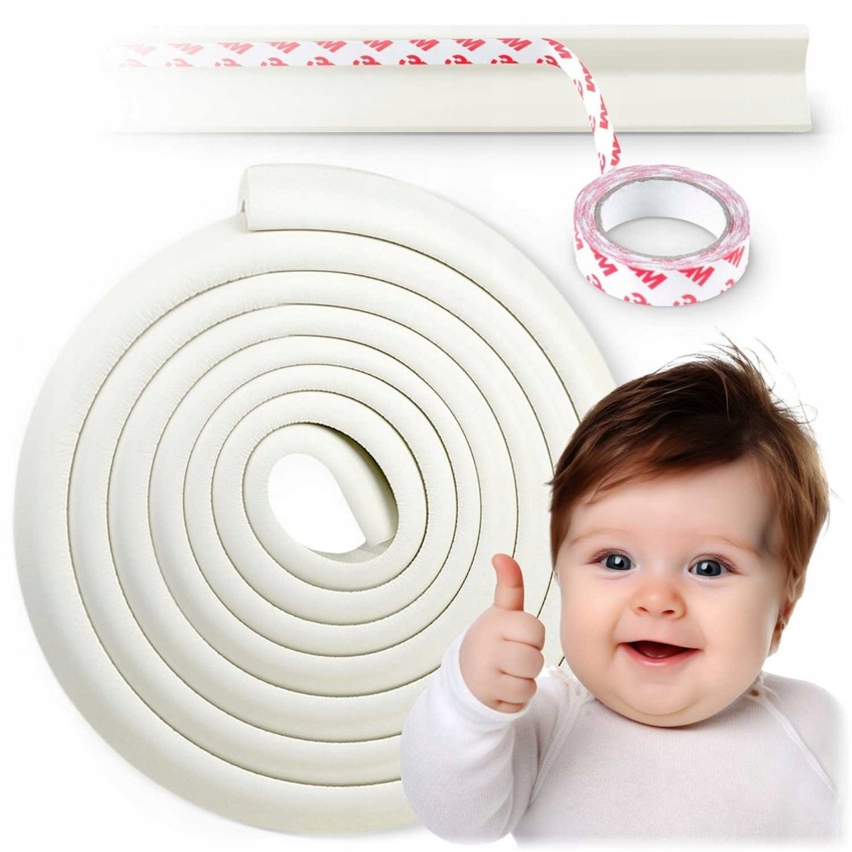 Ricokids Schuimrubber Bescherming - 6 meter Wit