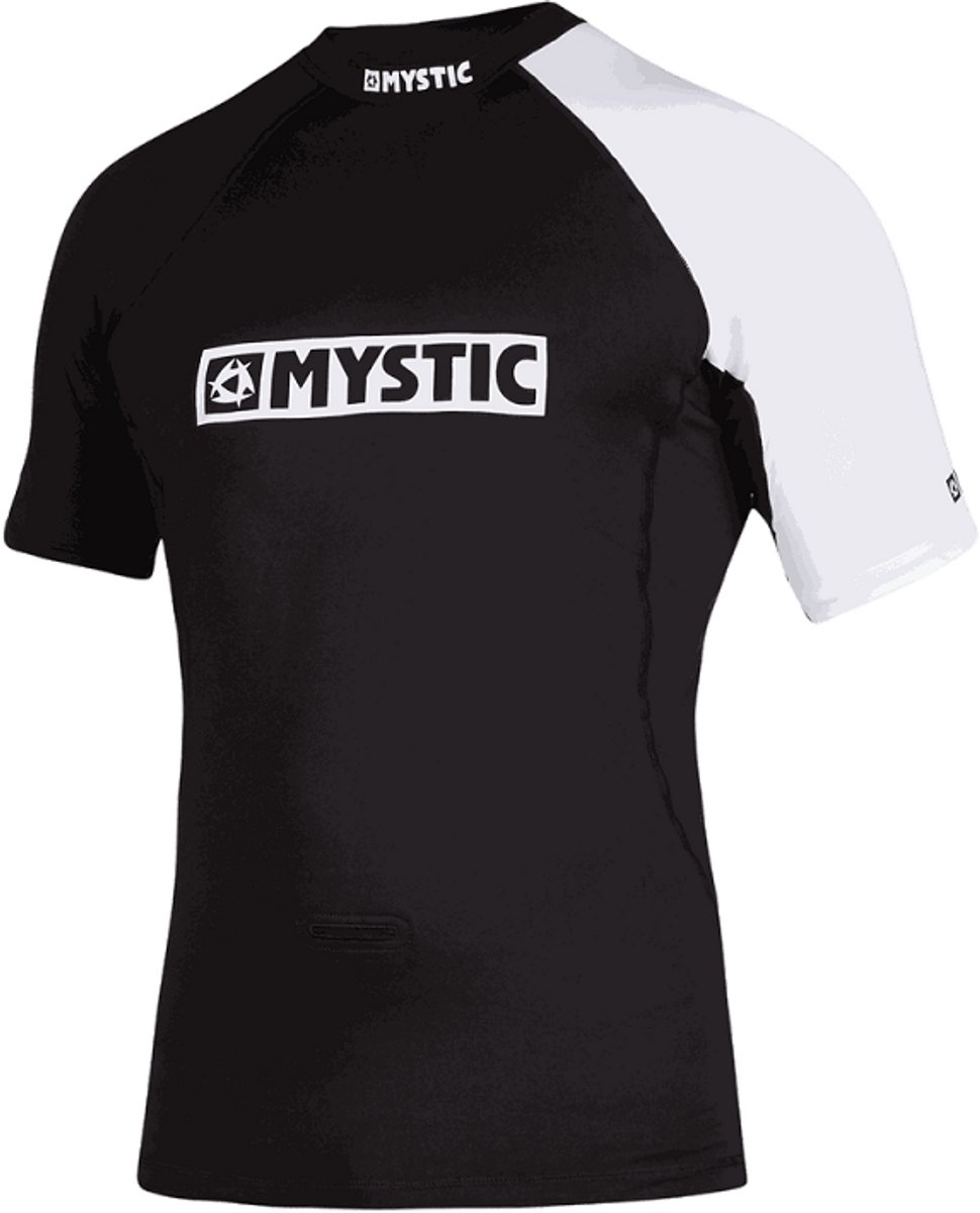 Mystic Event Rashvest Chest Logo Korte Mouw Rash Guard Zilver L