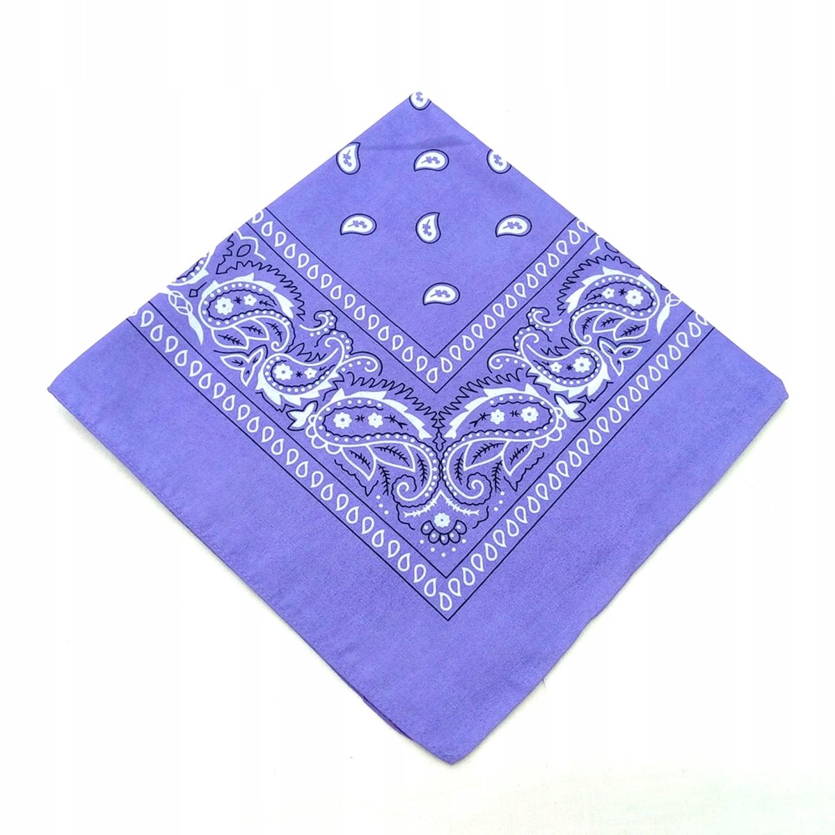 Fioletowa Katoenen Bandana - Veelzijdig en Stijlvol