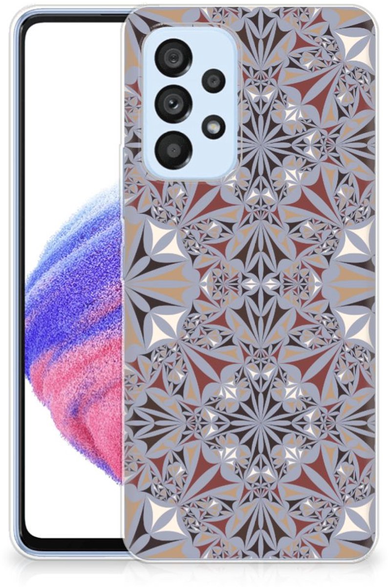 Samsung Galaxy A53 5G TPU Siliconen Hoesje Flower Tiles