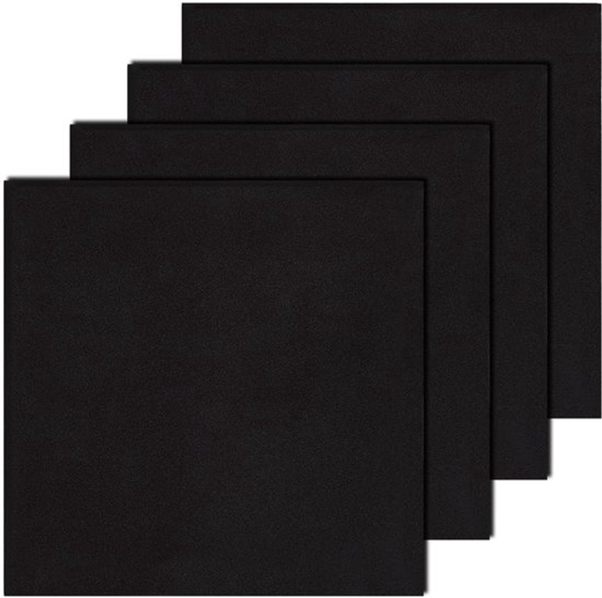 4 Stks Airconditionerfilters - 38x38cm, 6mm Dikte, Actieve Koolstof