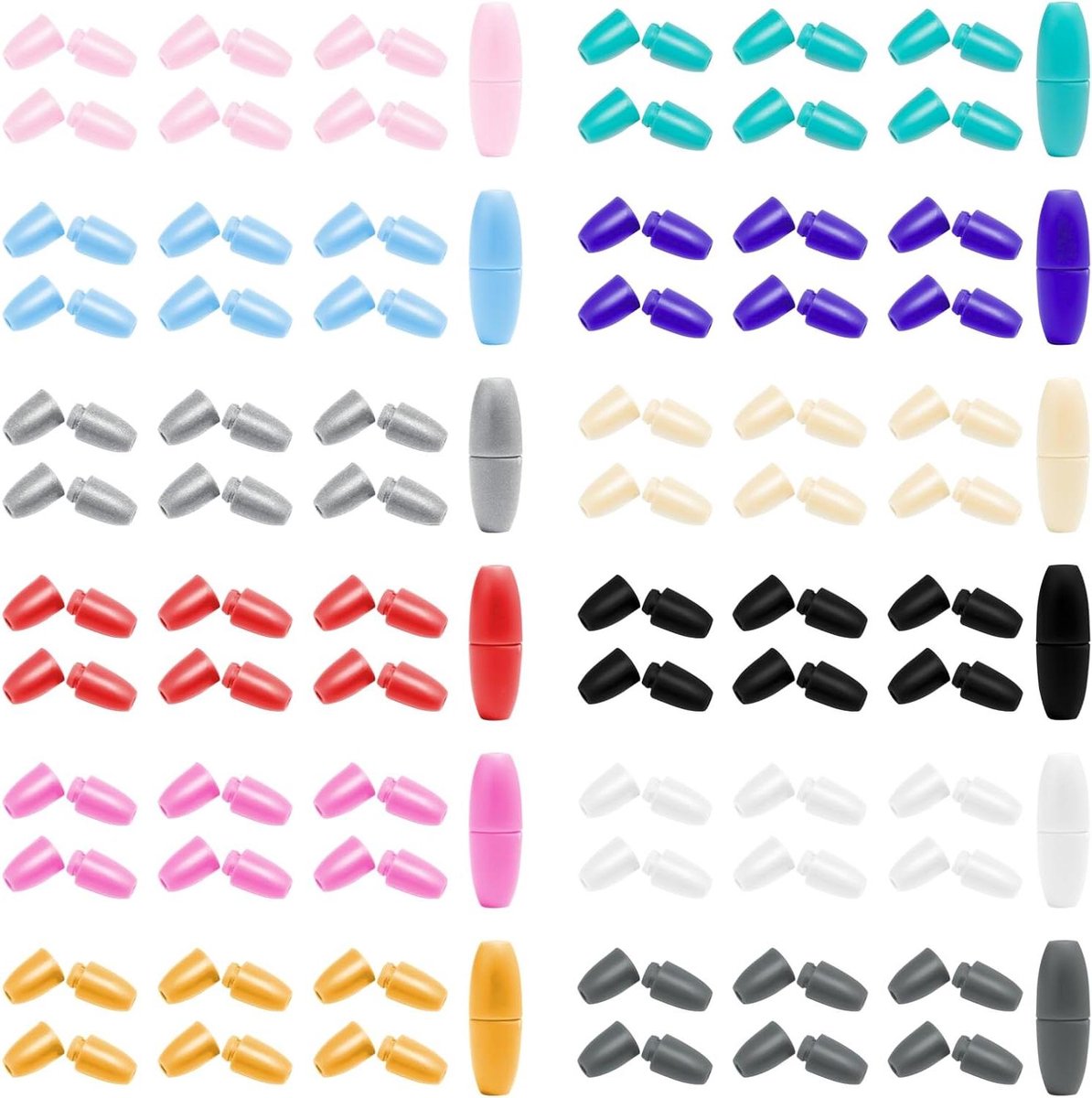 Ronte - Afneembare sluitingen voor halskettingen en armbanden - 12 kleuren - Kunststof veiligheidssluiting - Vatverbinders - Sieraden set - Accessoires - Praktisch - Veiligheid en stijl