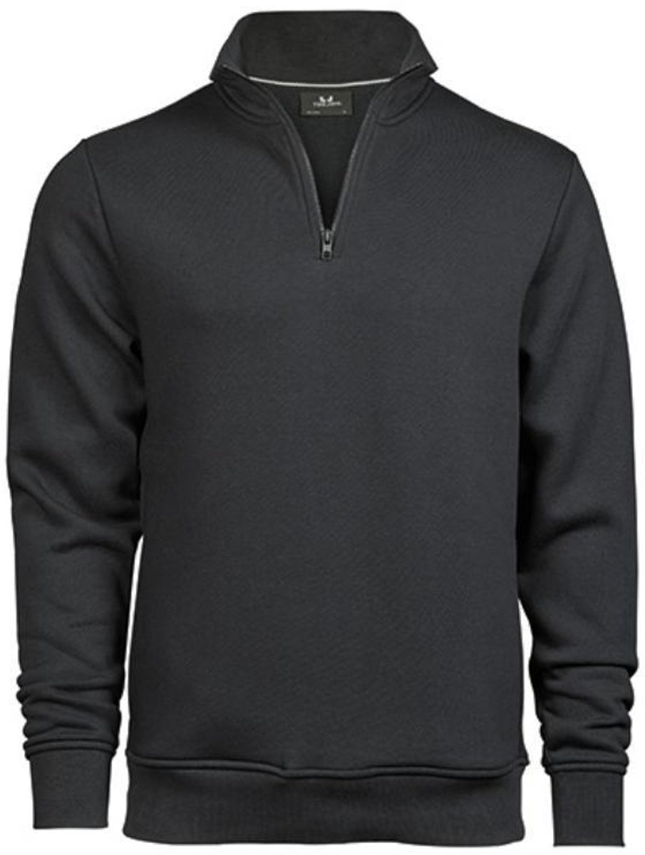 Tee Jays - Half Zip Sweatshirt trui - Dark Grey (Solid) maat L