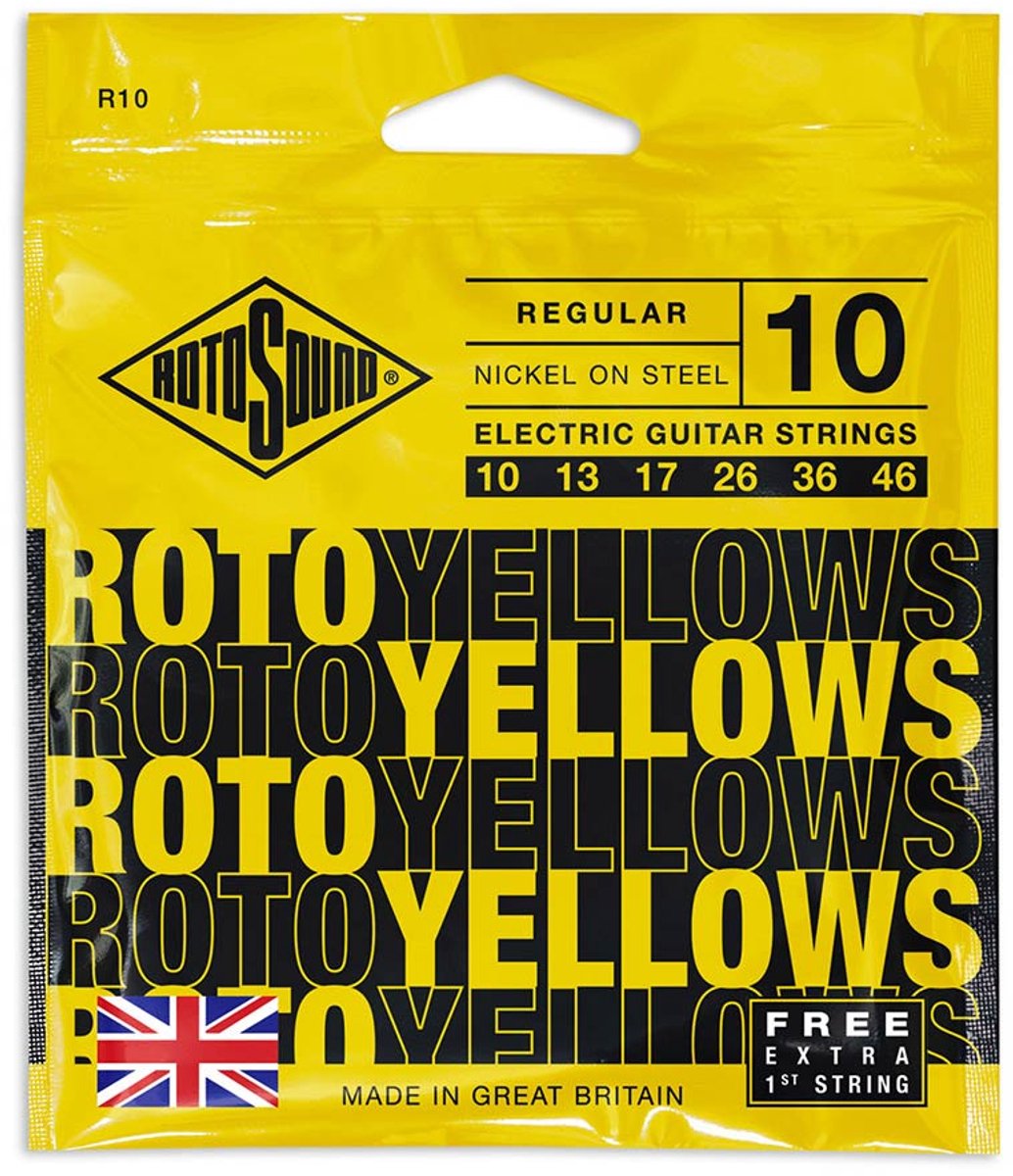 Rotosound R10 Roto Yellows elektrische gitaarsnaren (010-046)