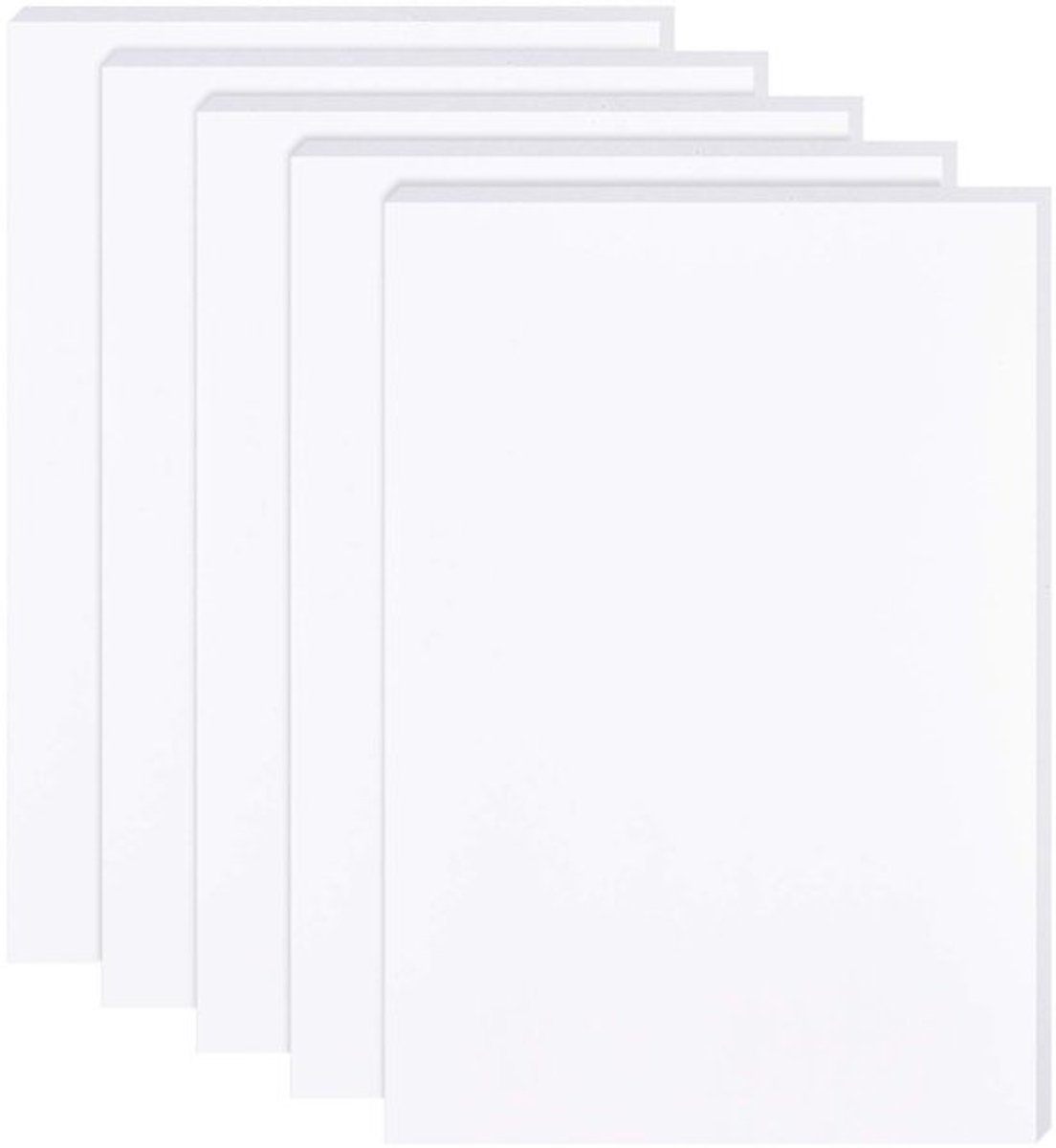 8 STKS EVA Foam Pad Mat 30x21cm Wit Antislip 4mm Dikte Zelfklevend