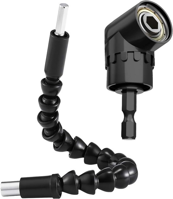Haakse schroevendraaier set 2-delig met 105 graden adapter en 295 mm