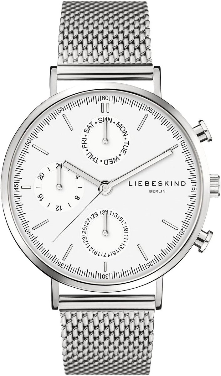 Dameshorloge - Multi Dial - Quartz - Roestvrij Staal - Mineraalglas - Klapsluiting