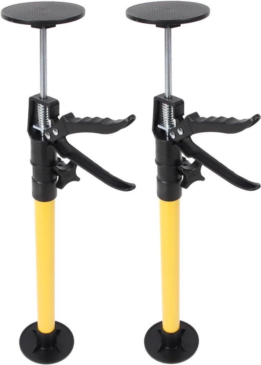2-delige Stalen Telescopische Verstelbare Steunpaal voor Kastkrikken Cargo Bars Gipsplaten - Uitschuifbaar van 1968 Inch Tot 4527 Inch