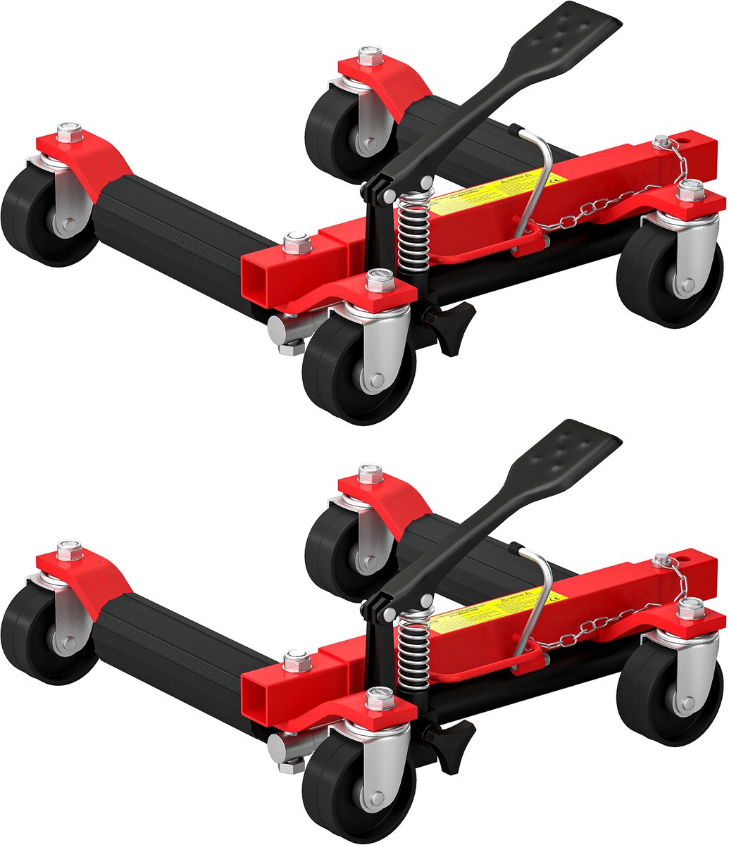 HOMCOM Kriklift - Staal, kunststof - 56x54x19,5 cm - Zwart
