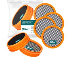 Sillar, set 4 filters voor stofzuiger, wasbaar stofzuigerfilter, vervanging FC8009 / CP0948, geschikt voor steelstofzuiger Philips SpeedPro 5000, 5000 AQUA