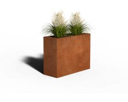 Cortenstaal Plantenbak Rechthoek | 80 x 30 x 60 | Met bodem