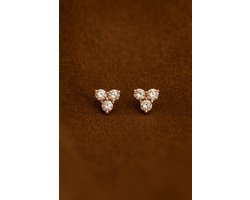 Luxe 925 Sterling Zilver Studs Oorbellen Jewellery Oorstekers Zilver Zirkonia 4 mm Driehoek Oorknopjes - Vrouwen cadeautjes tip - my verjaardag afscheid cadeau voor vriendin - Scandinavisch Design
