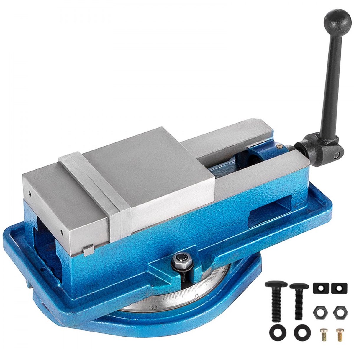 Bankschroef - Tafelbankschroef/Boorklem voor Kolomboormachine - Bekbreedte 100 mm - Gietijzer - Professioneel - 16 kg - Zware Uitvoering