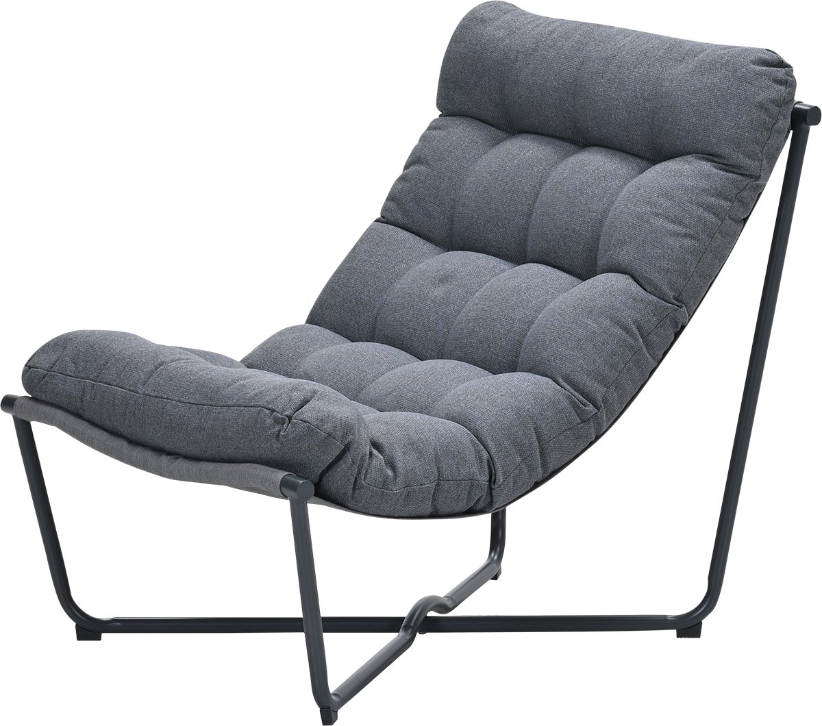 Danzig – Relaxstoel tuin – carbon black – mystic grijs