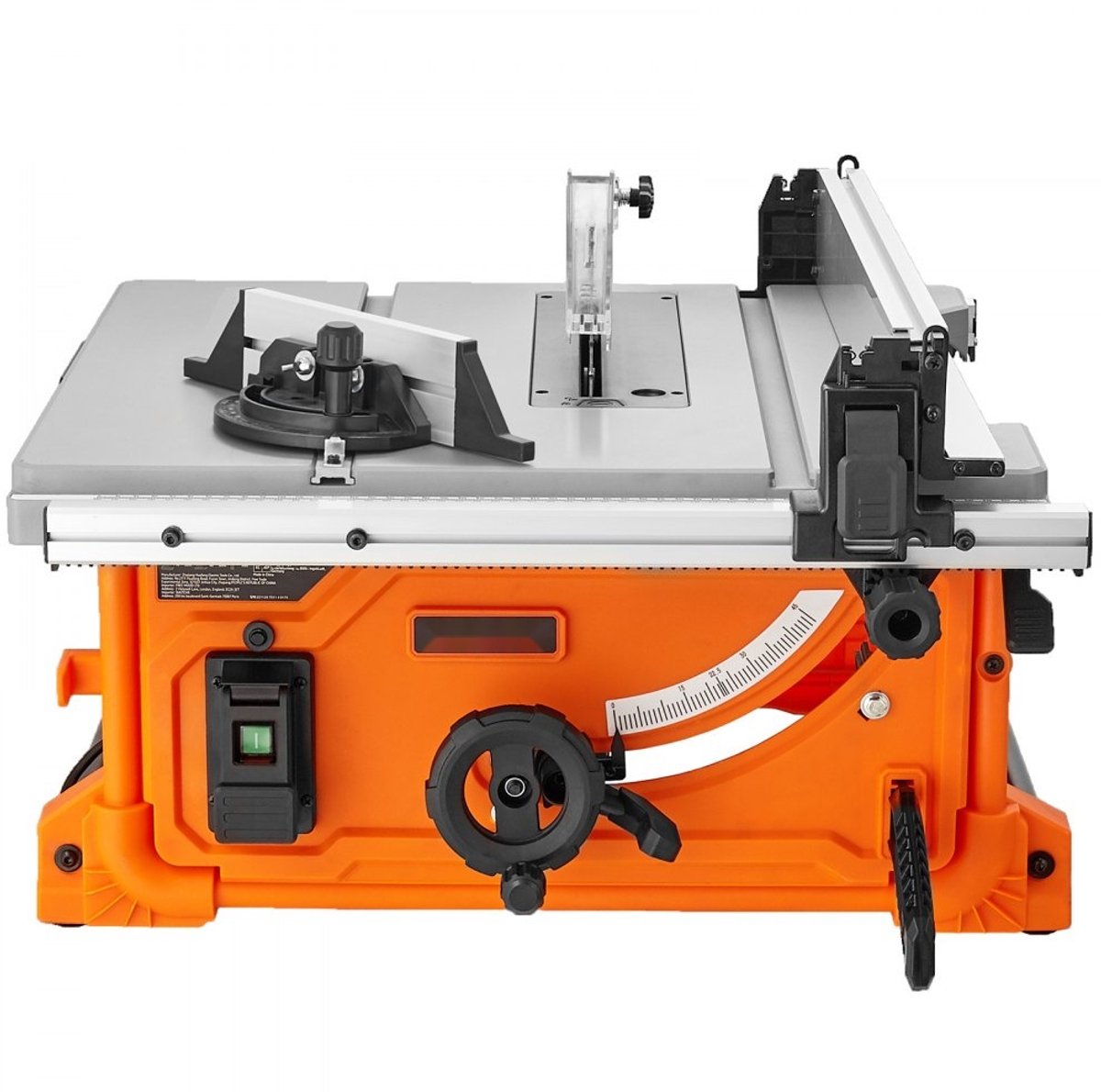Tafelzaag - Zaagtafel - Vermogen 1800 W - Toerental 4400 t/min - Zaaghoogte 85 mm (90°) / 60 mm (45°) - Hoekstop -60°/60°