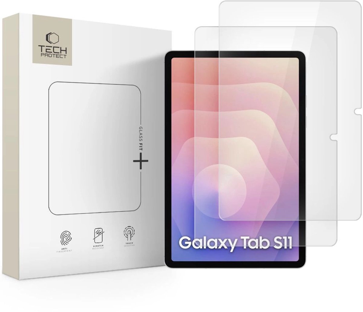 Tech-Protect Gehard Glas Glass Fit+ Voor Samsung Galaxy Tab S11 11.0