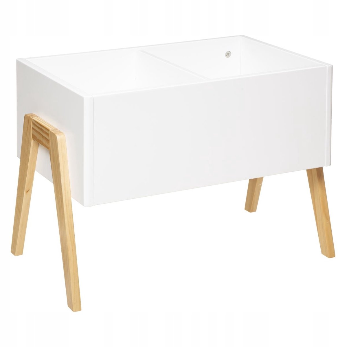 Speelgoedkist Opberger Kinderen 53x30x39cm - Wit/Beige