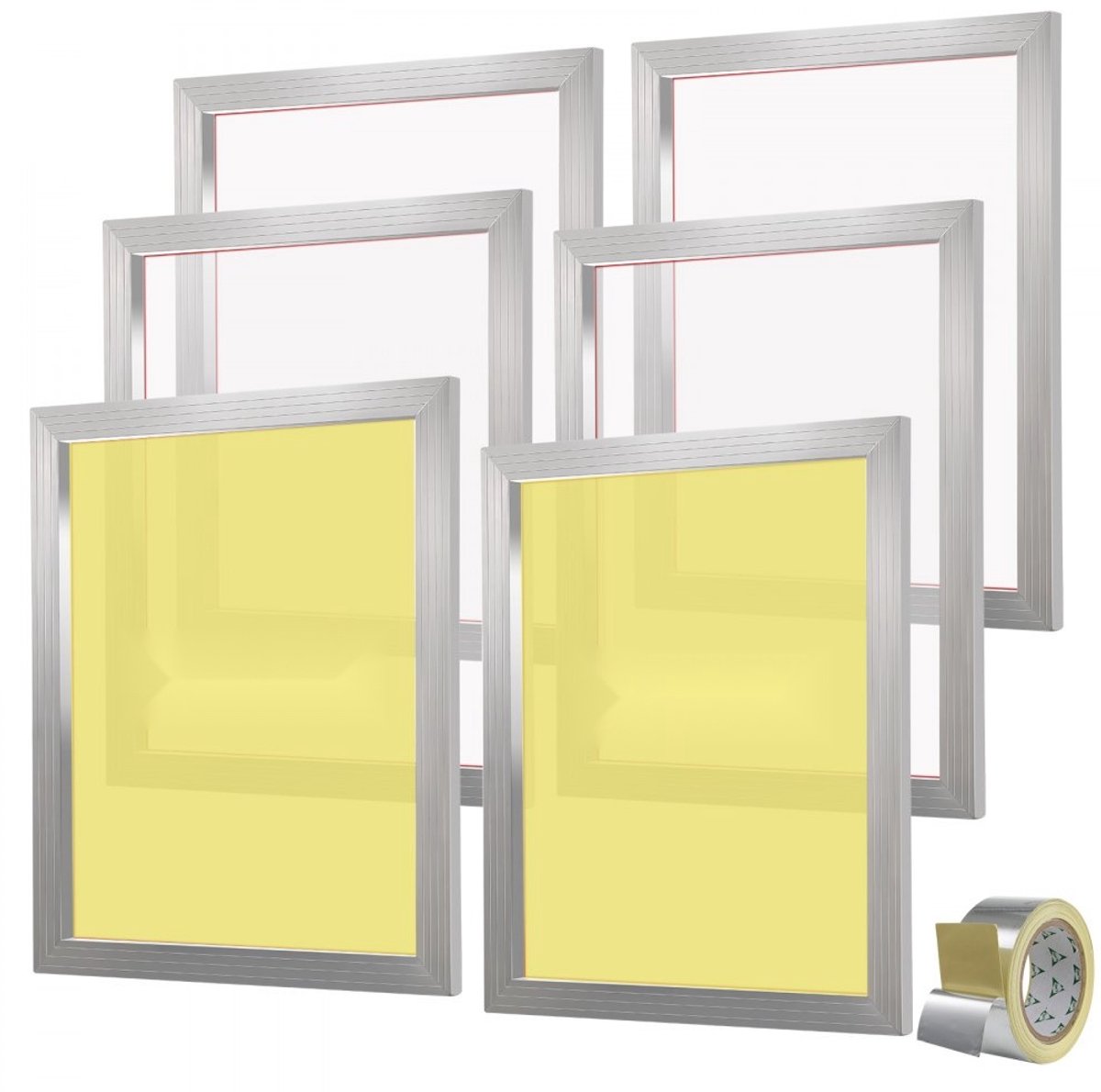 Zeefdrukmachine - Zeefdrukpers - Inclusief 6 Zeefframes - Framemaat 50,8 x 61 cm - 305 Mesh