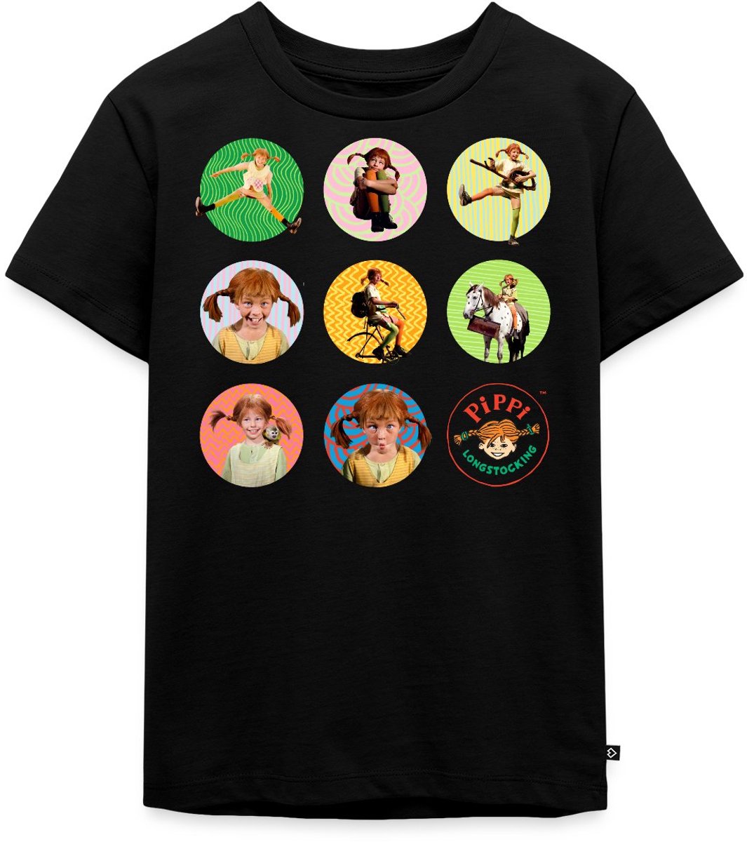 Pippi Langkous Foto's Van Pippi In Cirkels Premium T Shirt Kinderen
