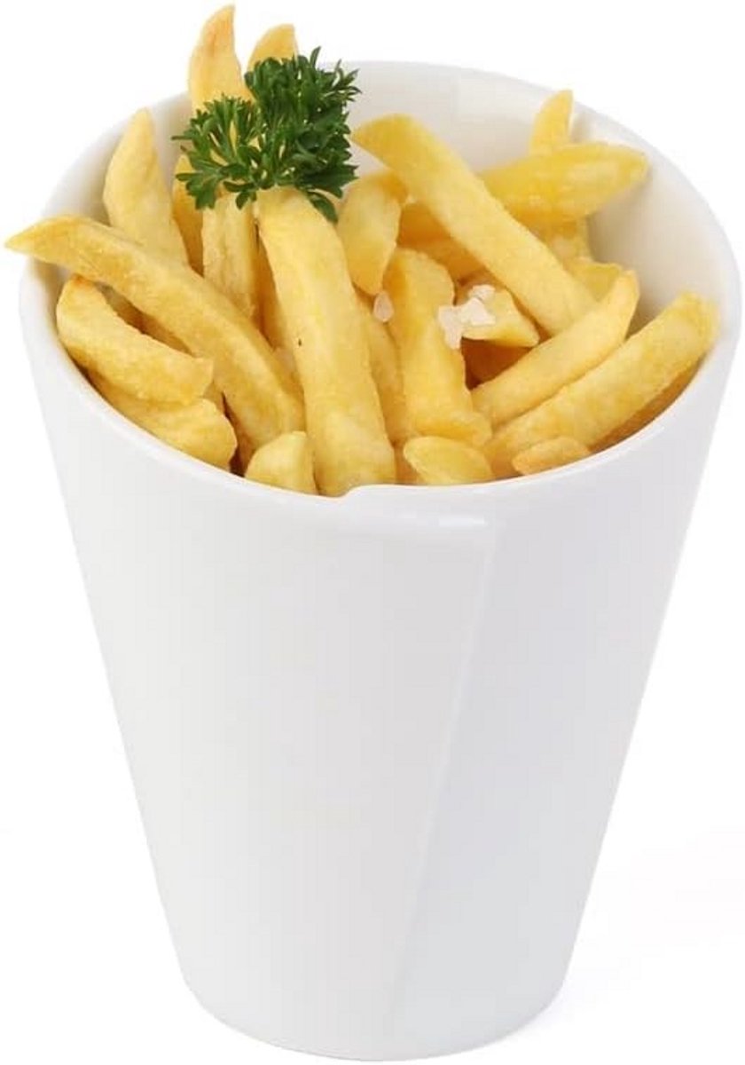 Set van 6 Rechthoekige Borden in Kartonlook voor Snacks en Hapjes