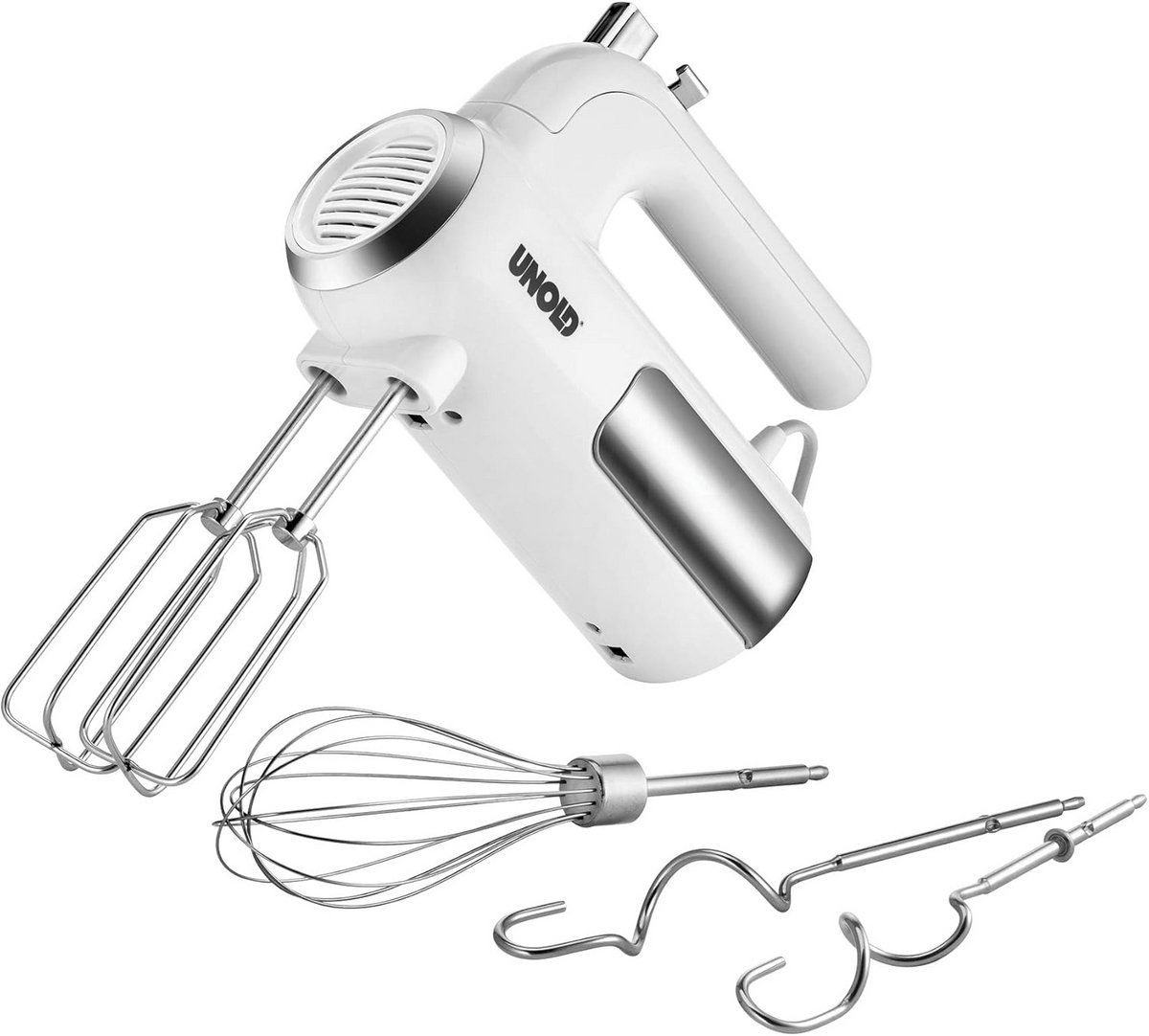 Krachtige 3-in-1 Handmixer met 5 Snelheden en Kneedhaken - 450W