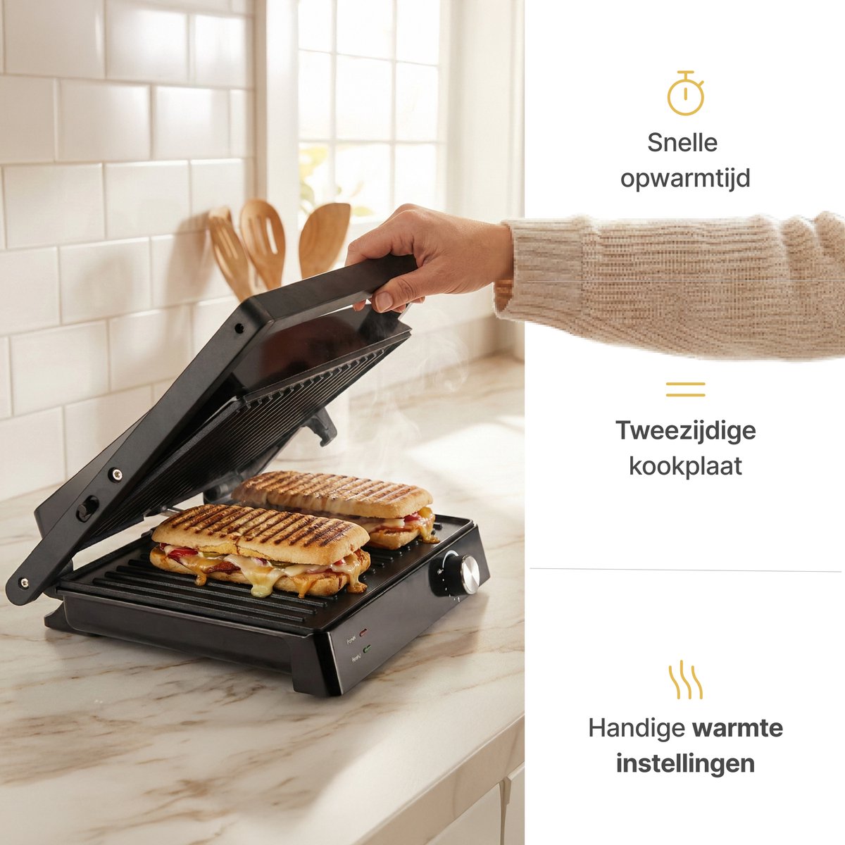 Tosti Contactgrill XXL 2000W thumbnail 2