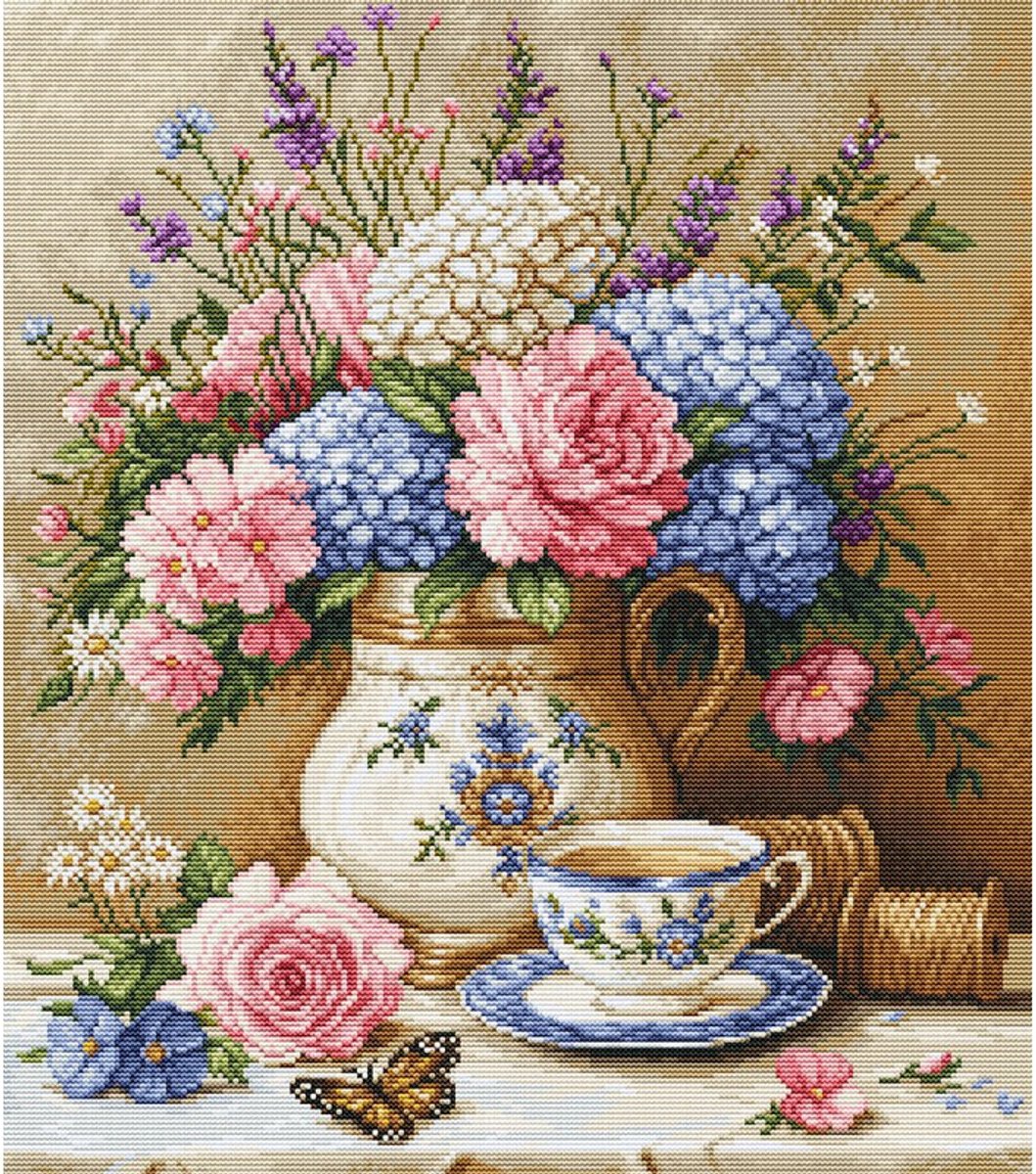 Borduurpakket Luca-S - Floral Nostalgia- Bloemen Nostalgie - B725