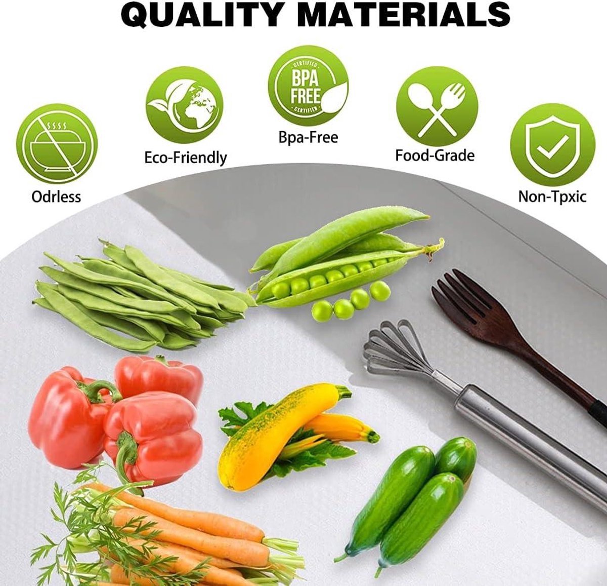 Stunq® Inovra Plus - Antislipmat 30 x 500 cm Transparant EVA-convexe Keuken Lademat - Op Maat Snijdbaar - Antislip Inlegzolen voor Kasten en Koelkast - Niet-klevend