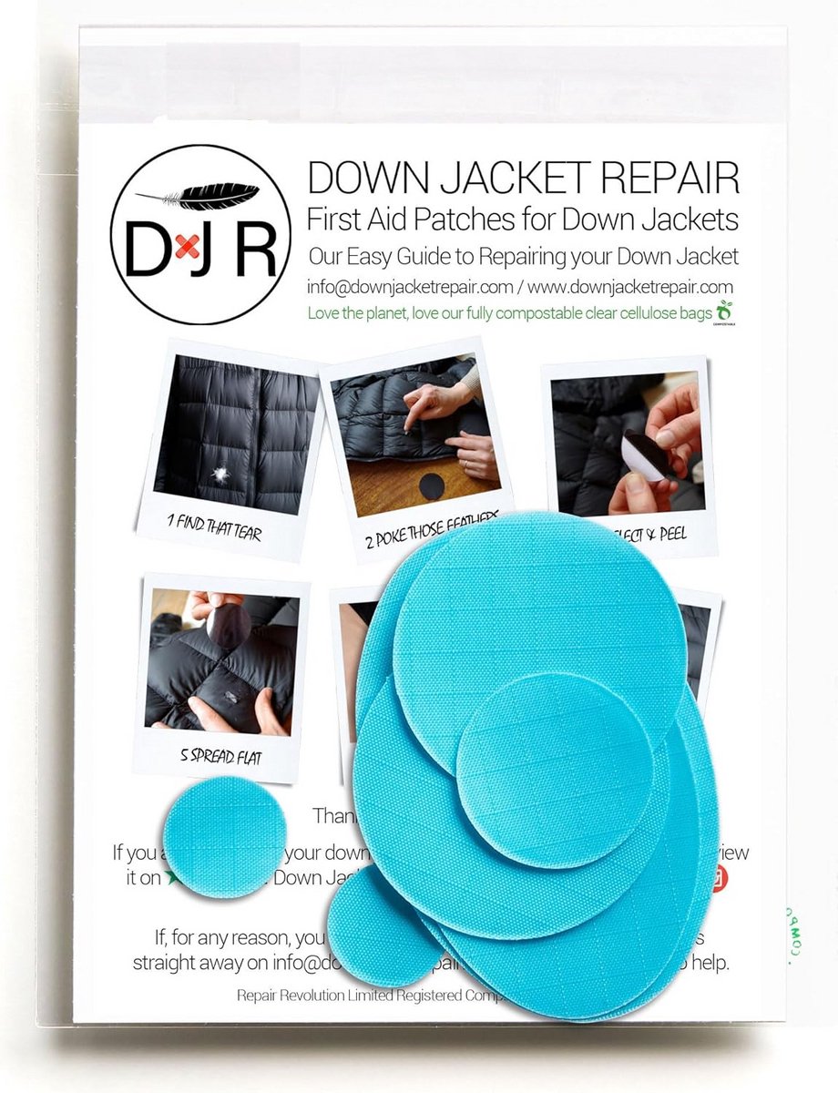 Waterdichte Nylon Reparatiepleisters - Zelfklevend voor Donsjassen en Slaapzakken