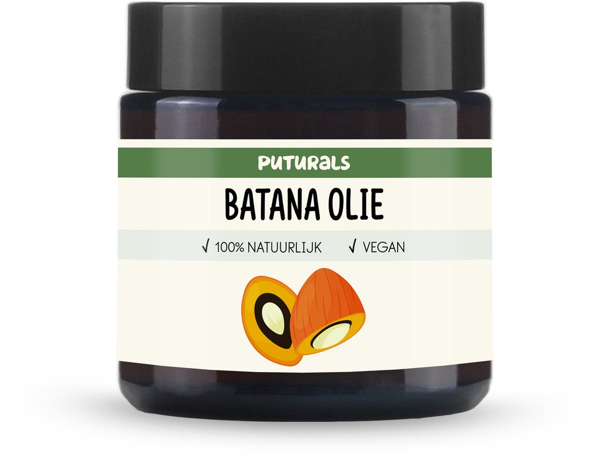 Puturals Batana Oil 100% Natuurlijk - 100g - Puur en Vegan - Batana Olie voor Haargroei - RAW Batana Oil tegen Haaruitval