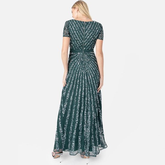 LACE & BEADS Avondjurk met V-hals in zwart online kopen | P&C