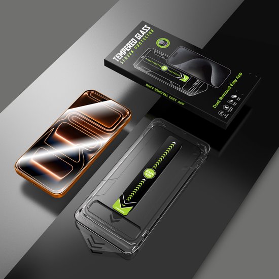 Gehard Privacy Glas Screenprotector Voor Apple IPhone 17 Pro Max Stofvrij Met Aanbreng Kit
