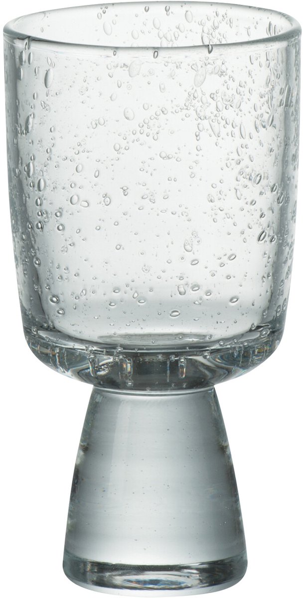 J-Line windlicht - glas - oranje/roze - small