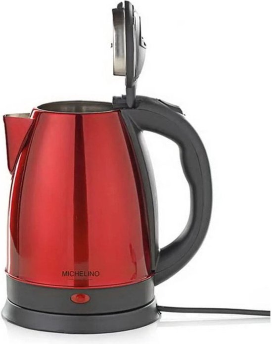Michelino 74316 - Waterkoker - 1.8Liter - 1800W - Rood/Zwart