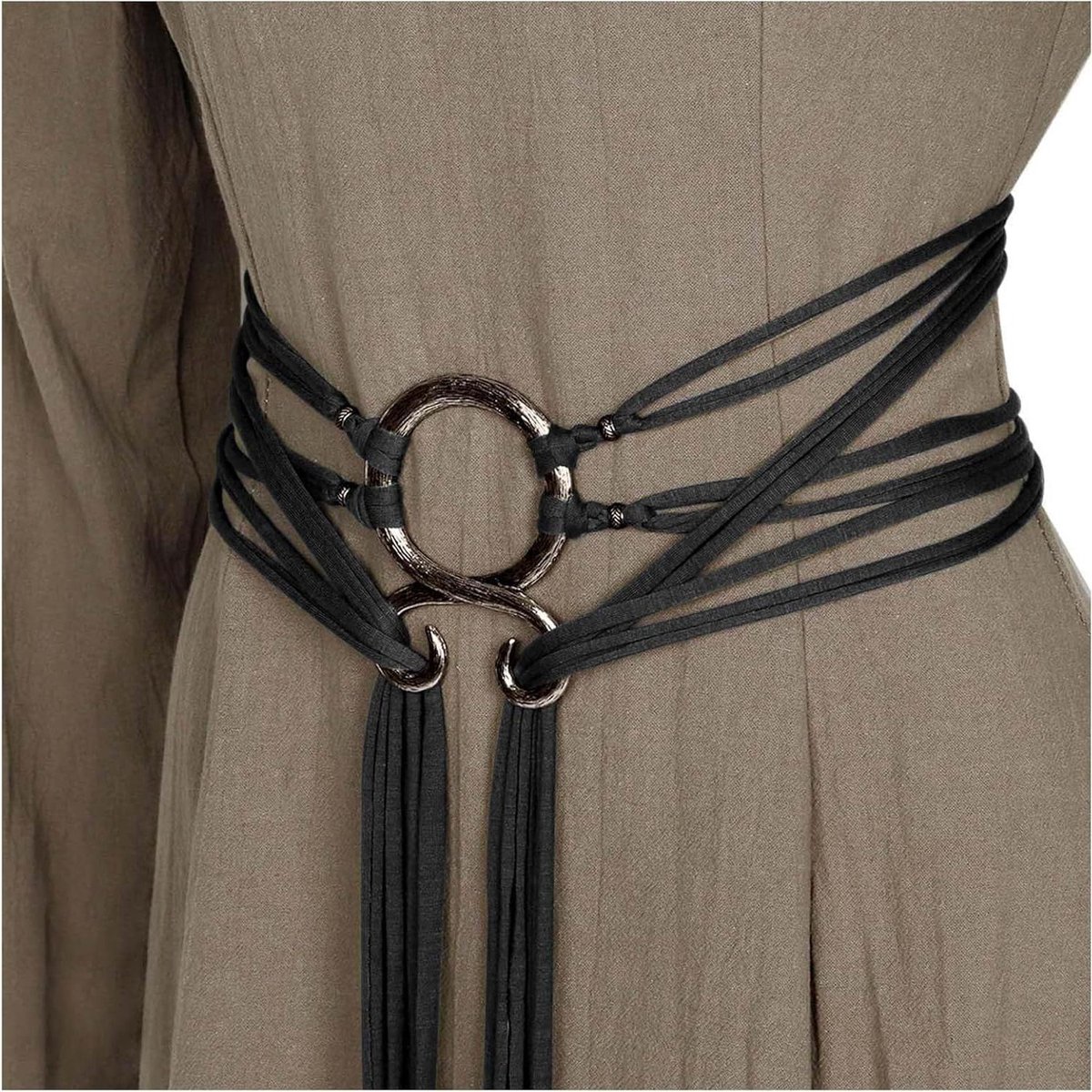 Ronte - Vintage Knoop Taille Riem voor Vrouwen in Retrostijl | Verstelbare Riem voor Renaissance Jurk en Cosplay | Medisch Viking Kostuum Accessoire