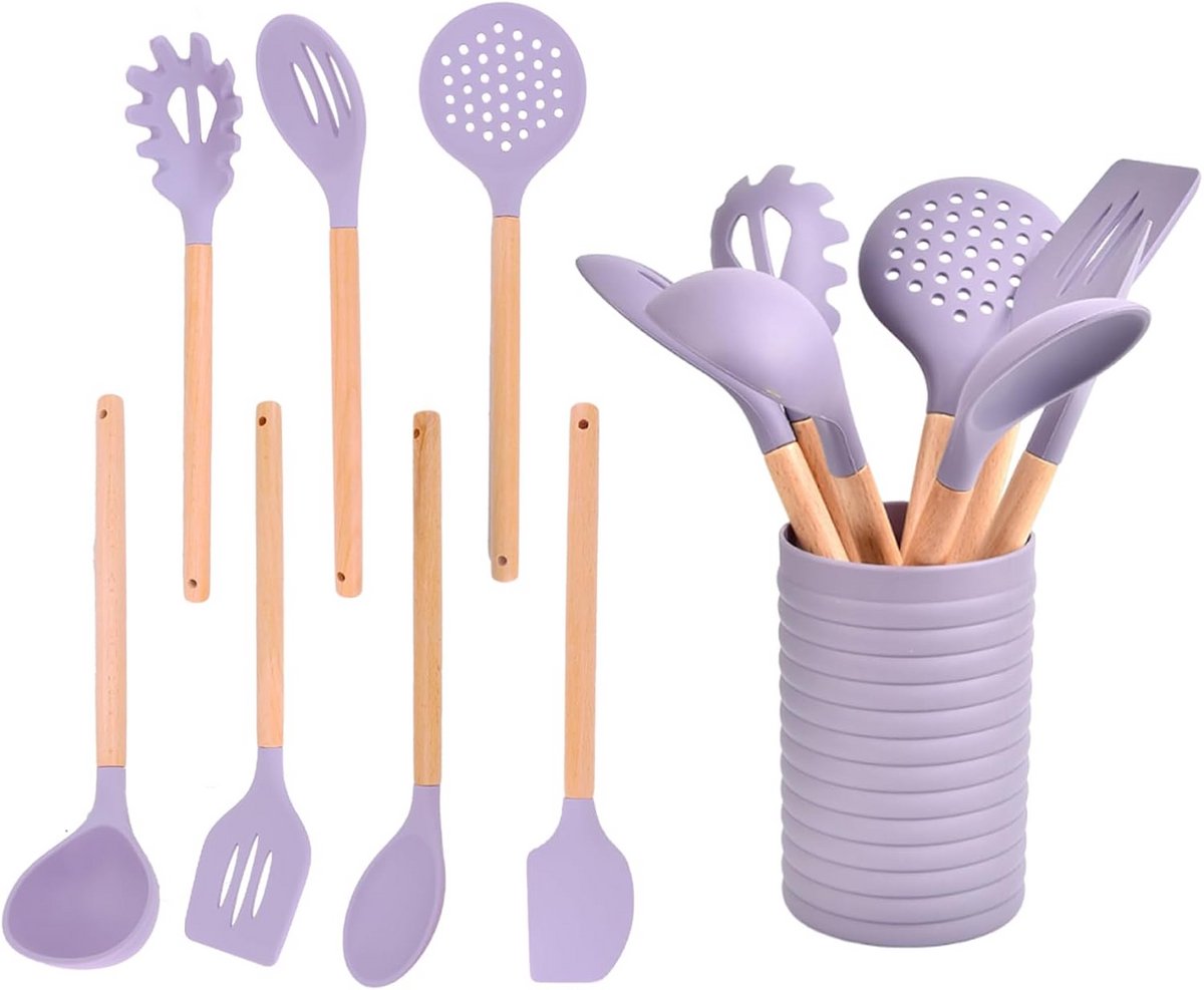 Silicone Keukengerei Set 8 Stuks met Hanger