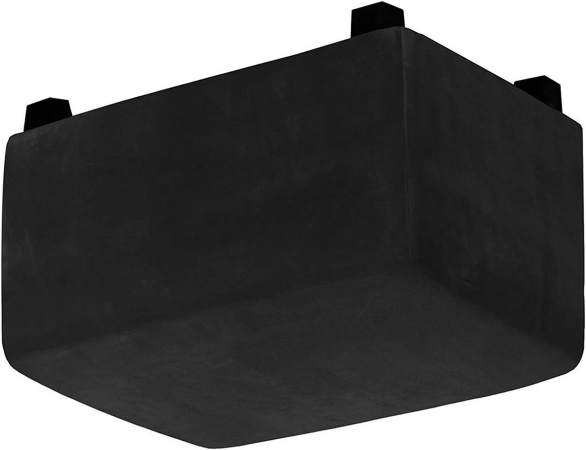 Fluwelen stretch hoes voor rechthoekige voetenbanken 142-190 cm