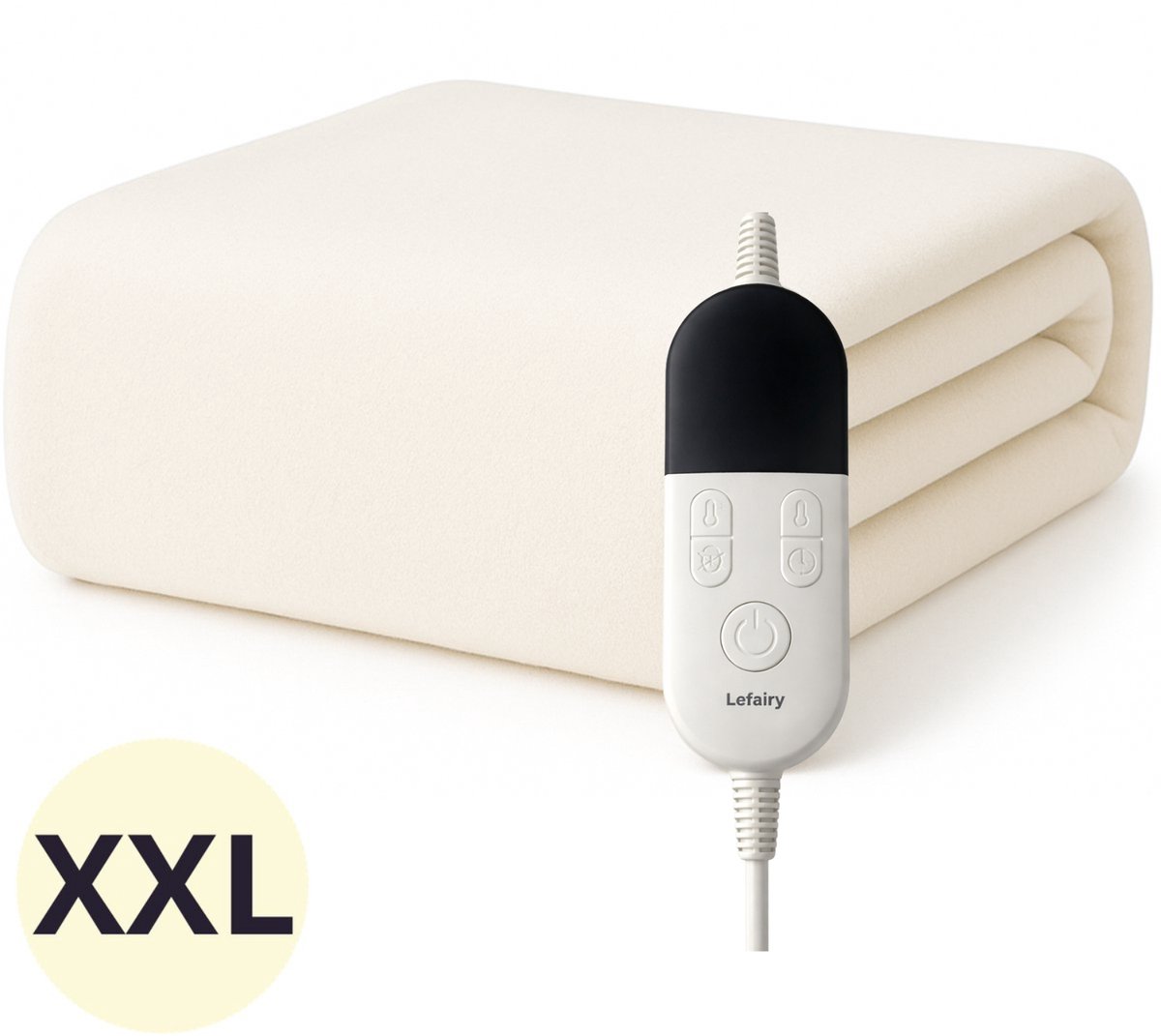 Lefairy Elektrische onderdeken 180x200 cm tweepersoons - - Lefairy - €89,95