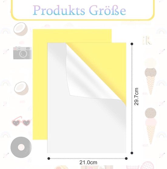 Papier Autocollant Vinyle A4 Superior Sticker - Film Vinyle Imprimable Jet D'Encre Imperméable Pour Cricut Et Bricolage