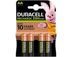 Duracell Oplaadbare Batterijen AA - 2 x 4 stuks - Voordeelverpakking