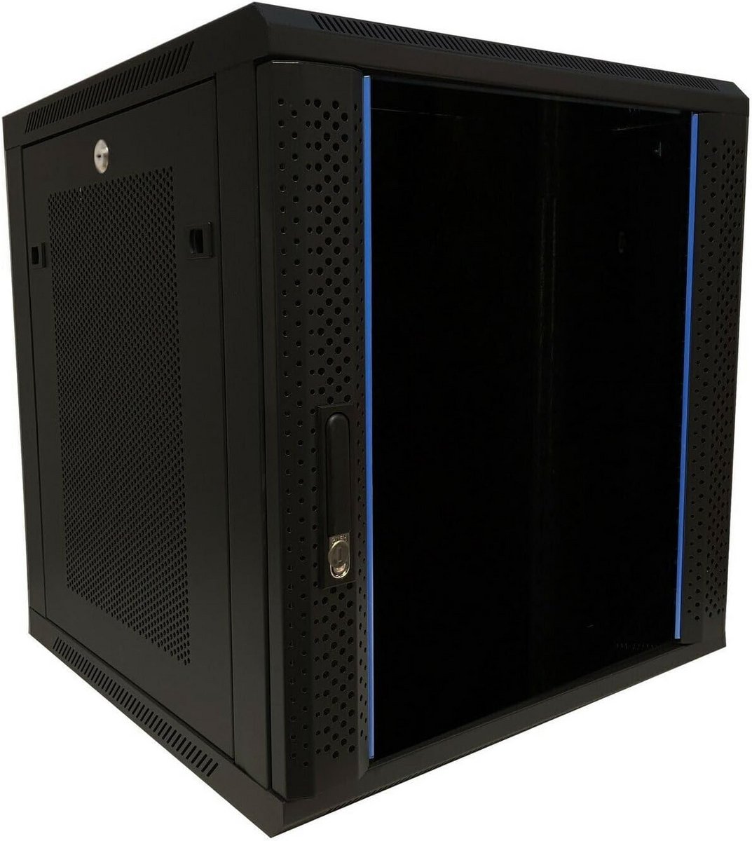12U Wandkast 600x600mm voor Server en Netwerkapparatuur - Zwart