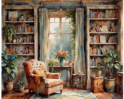 MET FRAME - Paint by numbers – schilderen op nummer – DIY decoratie - Boeken - Rent a Cabin