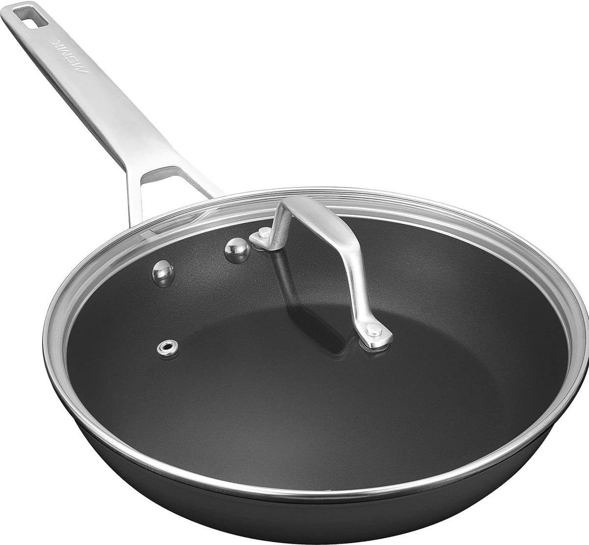 Eierpan 20 cm met Anti-aanbaklaag en Deksel Ovenvast Inductie Geschikt voor Alle Warmtebronnen Vaatwasmachinebestendig PFOA- en PTFE-vrij