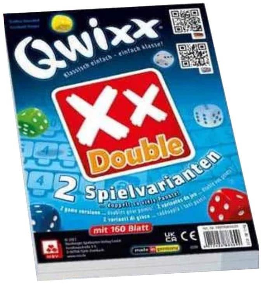 White Goblin Games - Qwixx Dubbel - Dobbelspel - 2 tot 5 spelers - Voor de hele familie - uitbreiding - Extra scoreblokken met nieuwe uitdagingen — afbeelding 2